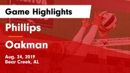Phillips  vs Oakman Game Highlights - Aug. 24, 2019