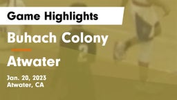 Buhach Colony  vs Atwater  Game Highlights - Jan. 20, 2023