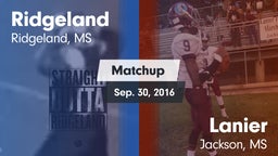 Matchup: Ridgeland vs. Lanier  2016