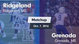 Matchup: Ridgeland vs. Grenada  2016