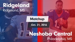Matchup: Ridgeland vs. Neshoba Central  2016