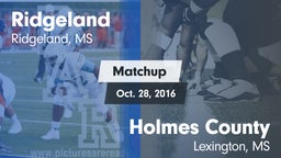 Matchup: Ridgeland vs. Holmes County 2016