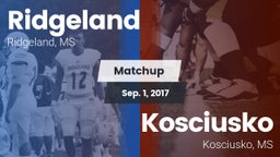 Matchup: Ridgeland vs. Kosciusko  2017