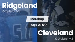 Matchup: Ridgeland vs. Cleveland  2017