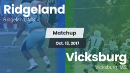 Matchup: Ridgeland vs. Vicksburg  2017
