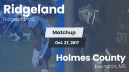 Matchup: Ridgeland vs. Holmes County 2017