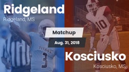 Matchup: Ridgeland vs. Kosciusko  2018