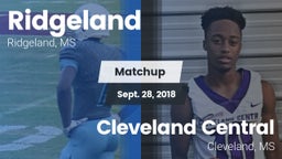 Matchup: Ridgeland vs. Cleveland Central  2018