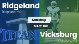 Matchup: Ridgeland vs. Vicksburg  2018