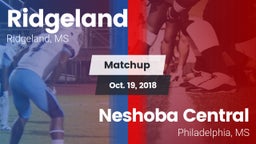 Matchup: Ridgeland vs. Neshoba Central  2018
