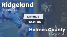 Matchup: Ridgeland vs. Holmes County 2018