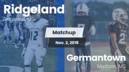Matchup: Ridgeland vs. Germantown  2018