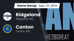 Recap: Ridgeland  vs. Canton  2019