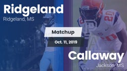 Matchup: Ridgeland vs. Callaway  2019