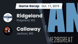 Recap: Ridgeland  vs. Callaway  2019