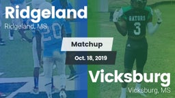 Matchup: Ridgeland vs. Vicksburg  2019