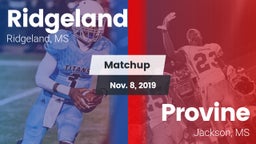 Matchup: Ridgeland vs. Provine  2019