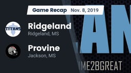 Recap: Ridgeland  vs. Provine  2019