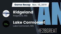 Recap: Ridgeland  vs. Lake Cormorant  2019
