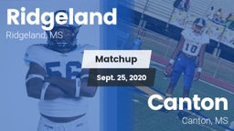 Matchup: Ridgeland vs. Canton  2020