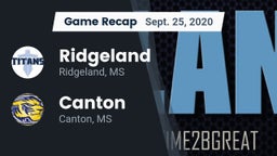 Recap: Ridgeland  vs. Canton  2020