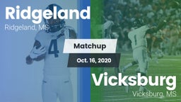 Matchup: Ridgeland vs. Vicksburg  2020