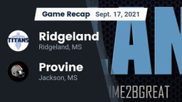 Recap: Ridgeland  vs. Provine  2021