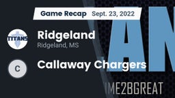 Recap: Ridgeland  vs. Callaway Chargers 2022