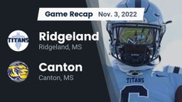 Recap: Ridgeland  vs. Canton  2022