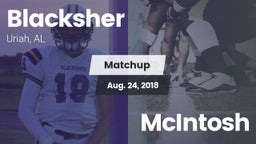Matchup: Blacksher vs. McIntosh  2018