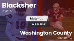 Matchup: Blacksher vs. Washington County  2018