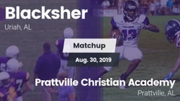 Matchup: Blacksher vs. Prattville Christian Academy  2019
