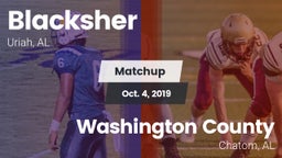 Matchup: Blacksher vs. Washington County  2019
