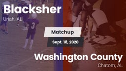 Matchup: Blacksher vs. Washington County  2020