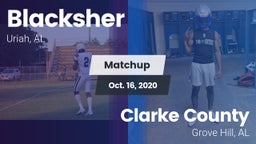 Matchup: Blacksher vs. Clarke County  2020