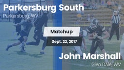 Matchup: Parkersburg South vs. John Marshall  2017