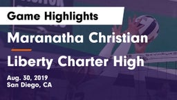 Maranatha Christian  vs Liberty Charter High Game Highlights - Aug. 30, 2019