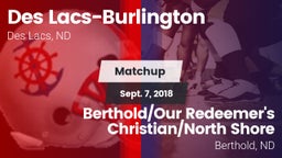 Matchup: Des Lacs-Burlington vs. Berthold/Our Redeemer's Christian/North Shore  2018