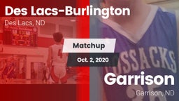 Matchup: Des Lacs-Burlington vs. Garrison  2020