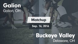 Matchup: Galion vs. Buckeye Valley  2016