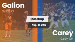 Matchup: Galion vs. Carey  2018