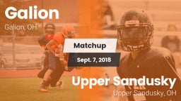 Matchup: Galion vs. Upper Sandusky  2018