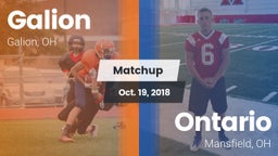 Matchup: Galion vs. Ontario  2018