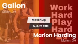 Matchup: Galion vs. Marion Harding  2019