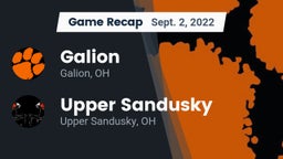 Recap: Galion  vs. Upper Sandusky  2022