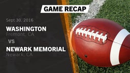 Recap: Washington  vs. Newark Memorial  2016