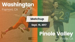 Matchup: Washington High vs. Pinole Valley  2017