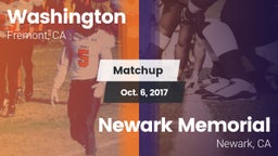 Matchup: Washington High vs. Newark Memorial  2017