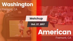 Matchup: Washington High vs. American  2017