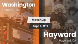 Matchup: Washington High vs. Hayward  2019